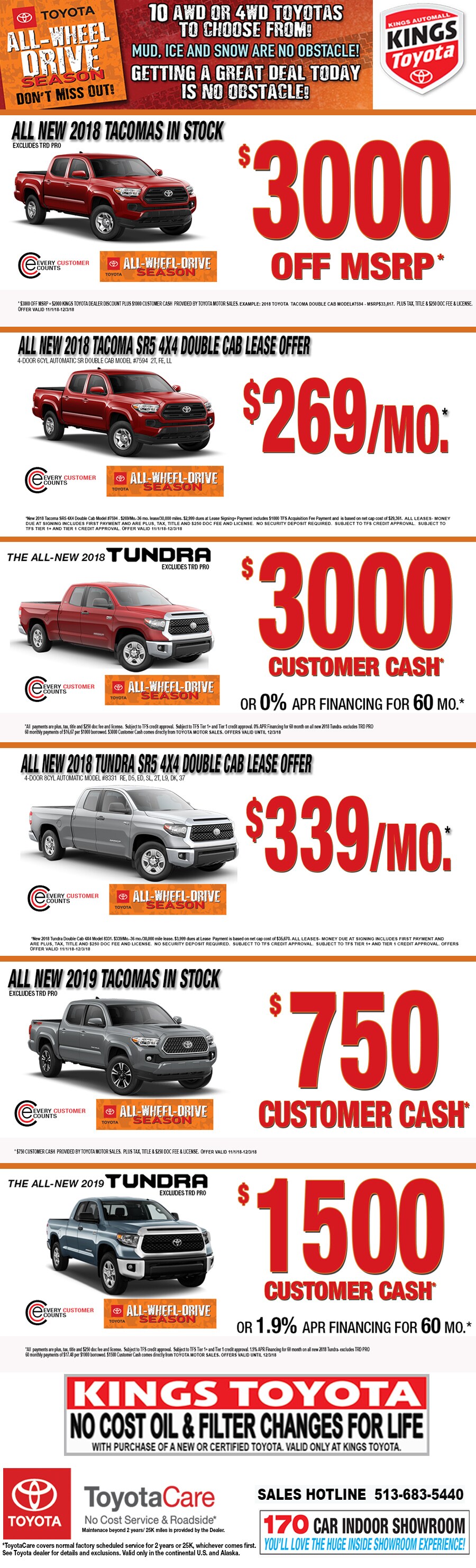 November Truck Specials