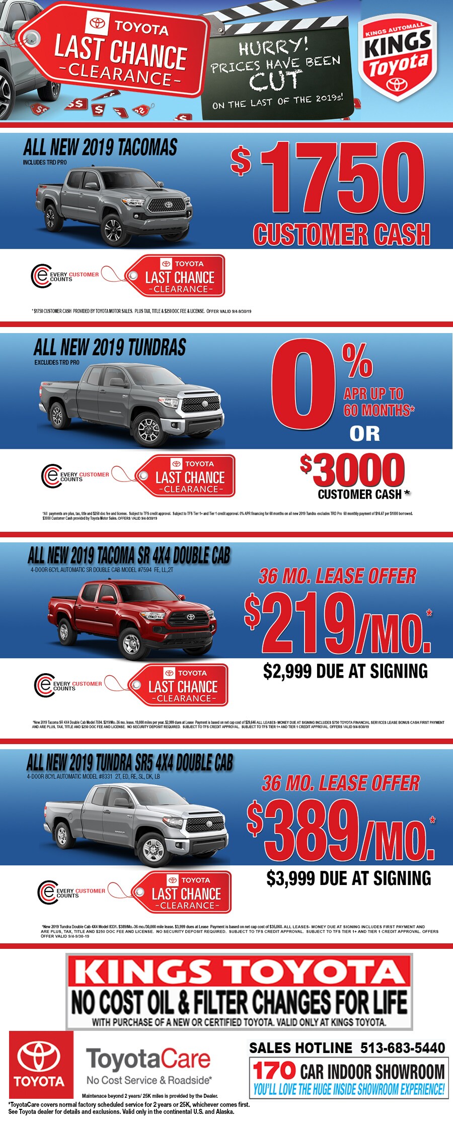 September Toyota Truck Specials