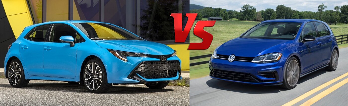 Toyota Corolla Hatchback vs the Volkswagen Golf Edmonton
