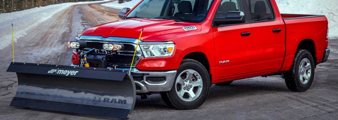 RAM 1500 with a snow plow