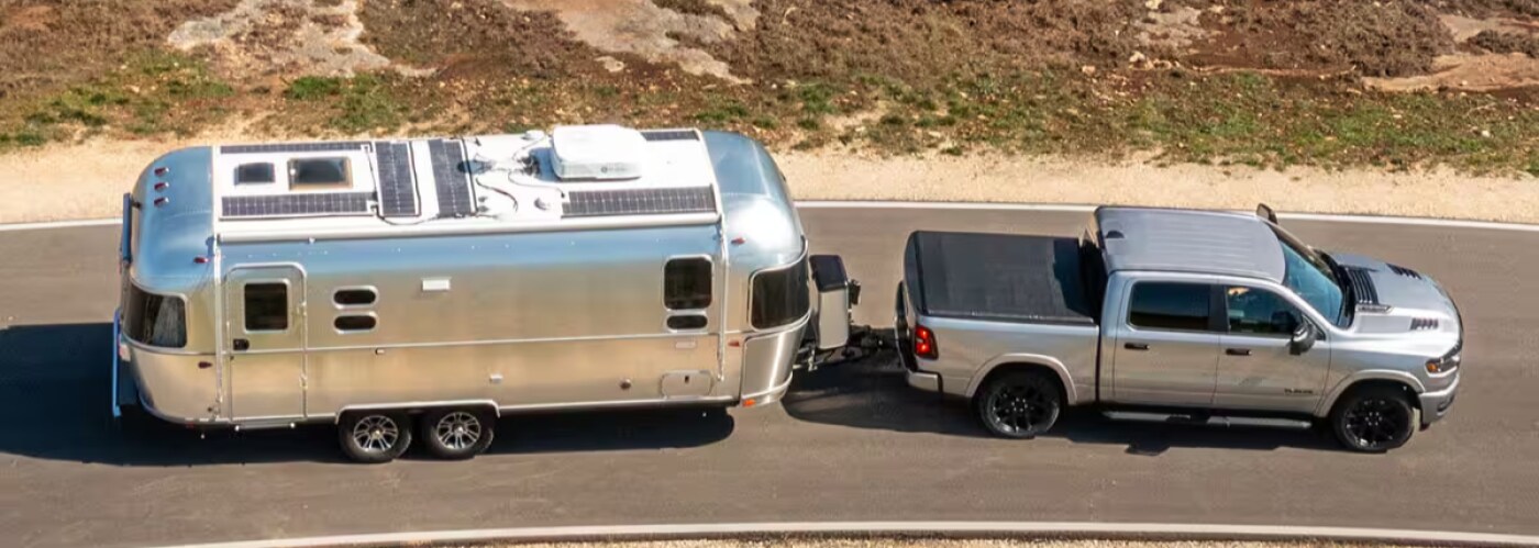 RAM 1500 towing a camper
