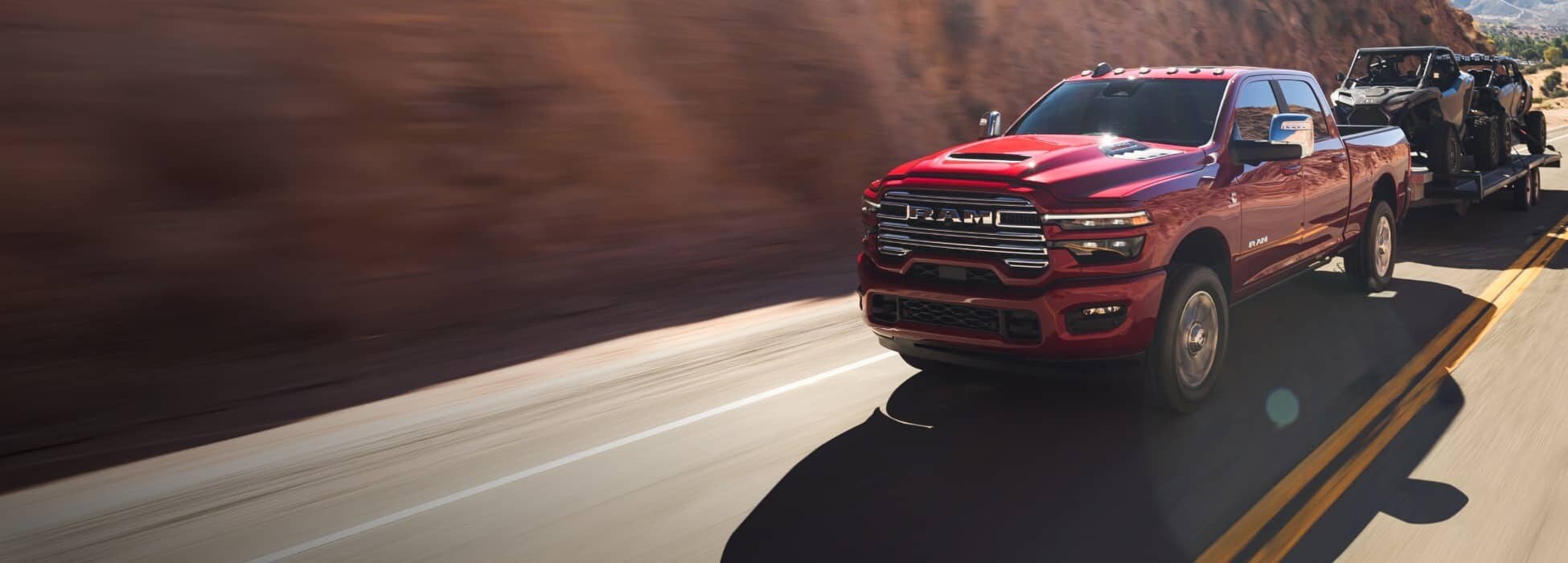 2026 RAM 2500 towing a trailer