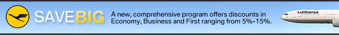 Save Big on Lufthansa Save Big on Lufthansa