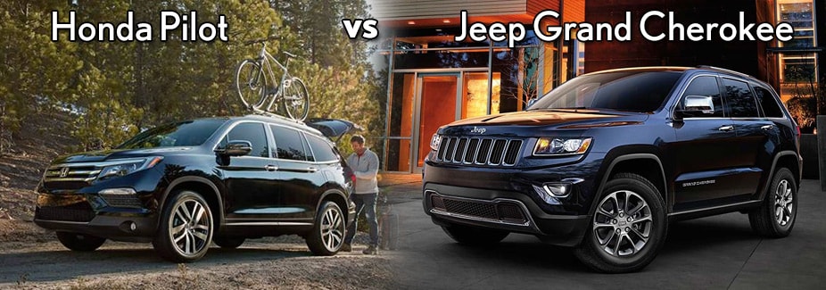 Honda Pilot vs Jeep Grand Cherokee  Kuni Honda on Arapahoe