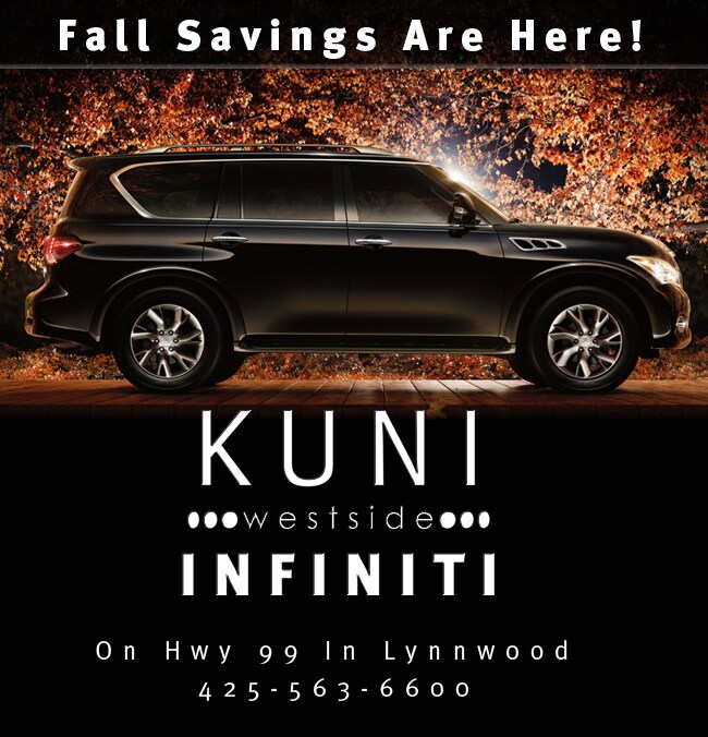Fall Savings are here from Kuni Westside Infiniti!