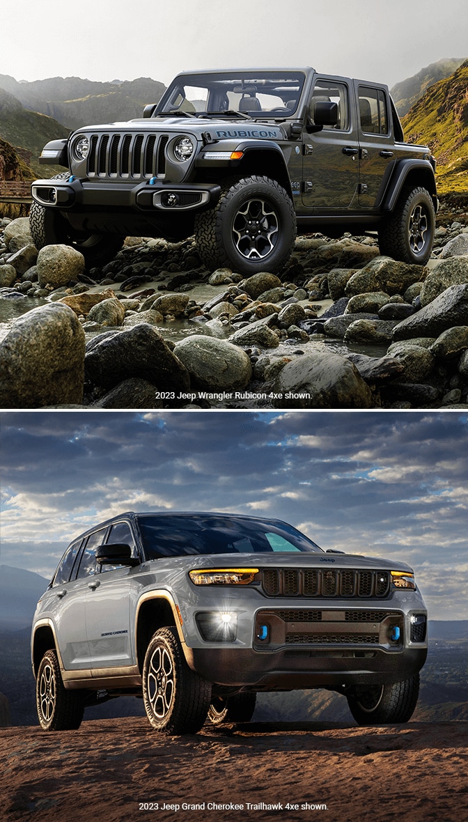 eep Wrangler 4xe vs. Jeep Grand Cherokee 4xe Performance
