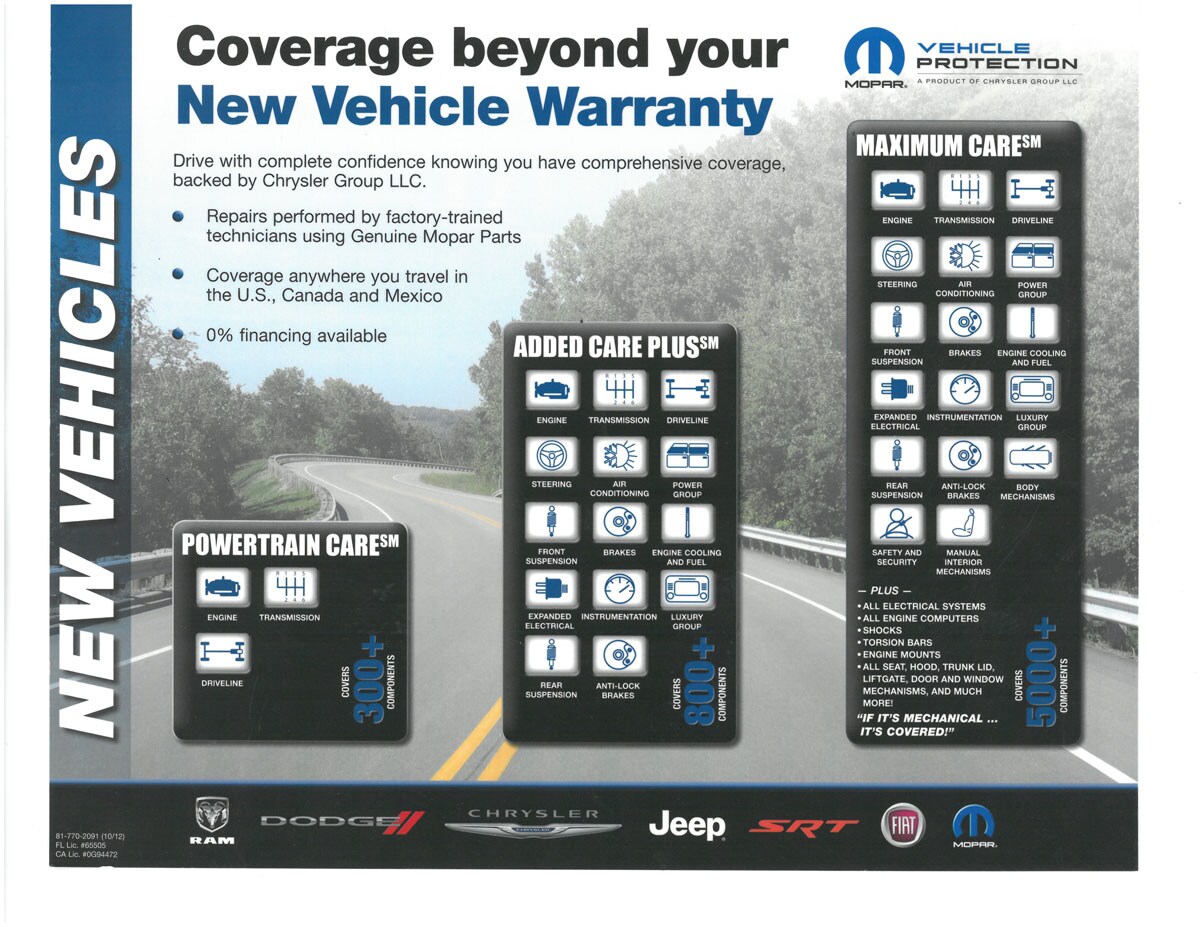 New Vehicle Warranty Coverage available at Lakeland Chrysler Dodge Jeep Dodge RAM in Greenville, PA