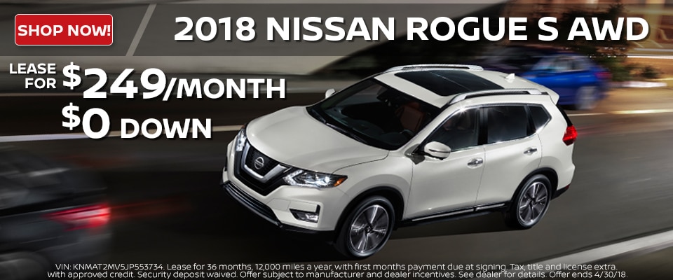 2018 Nissan Rogue lease deals at Council Bluffs Nissan dealership near Omaha