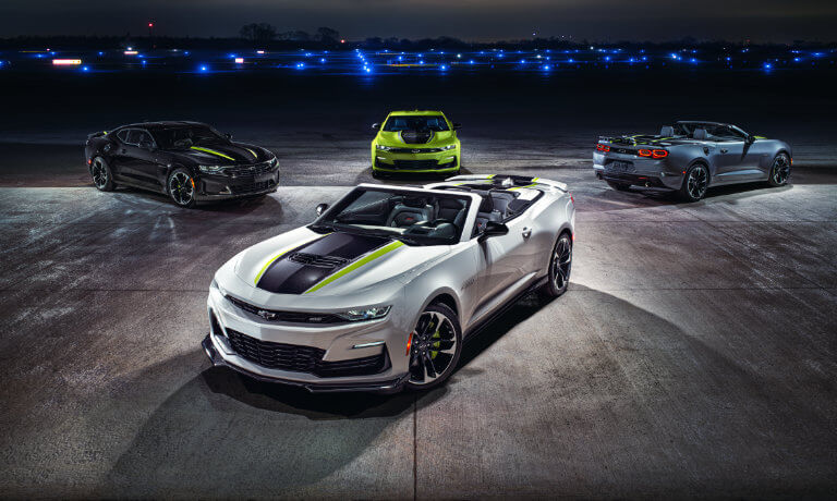 2023 Chevy Camaros on runway