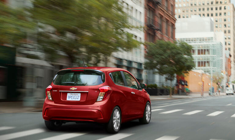 2022 Chevrolet Spark driving on roadway