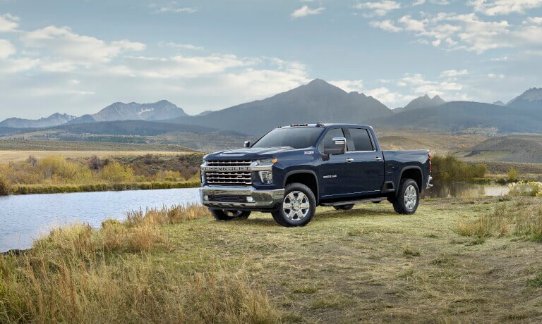 2022 Chevy Silverado 2500 HD parked in a grass field
