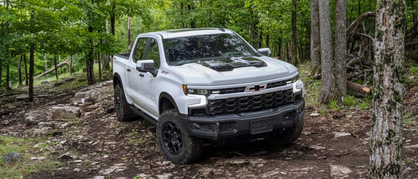 2026-Chevy-Silverado-1500-Exterior-Parked-In-A-Forest