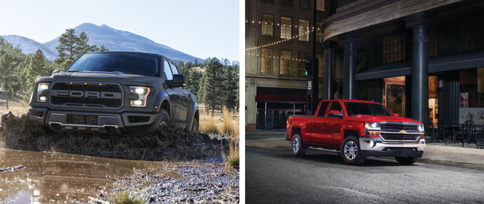 F-150 vs. Silverado 1500 Performance A comparison of the F-150 and Silverado 1500 performance features