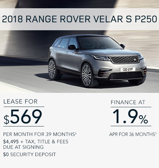 2018 Range Rover Velar Special Offers