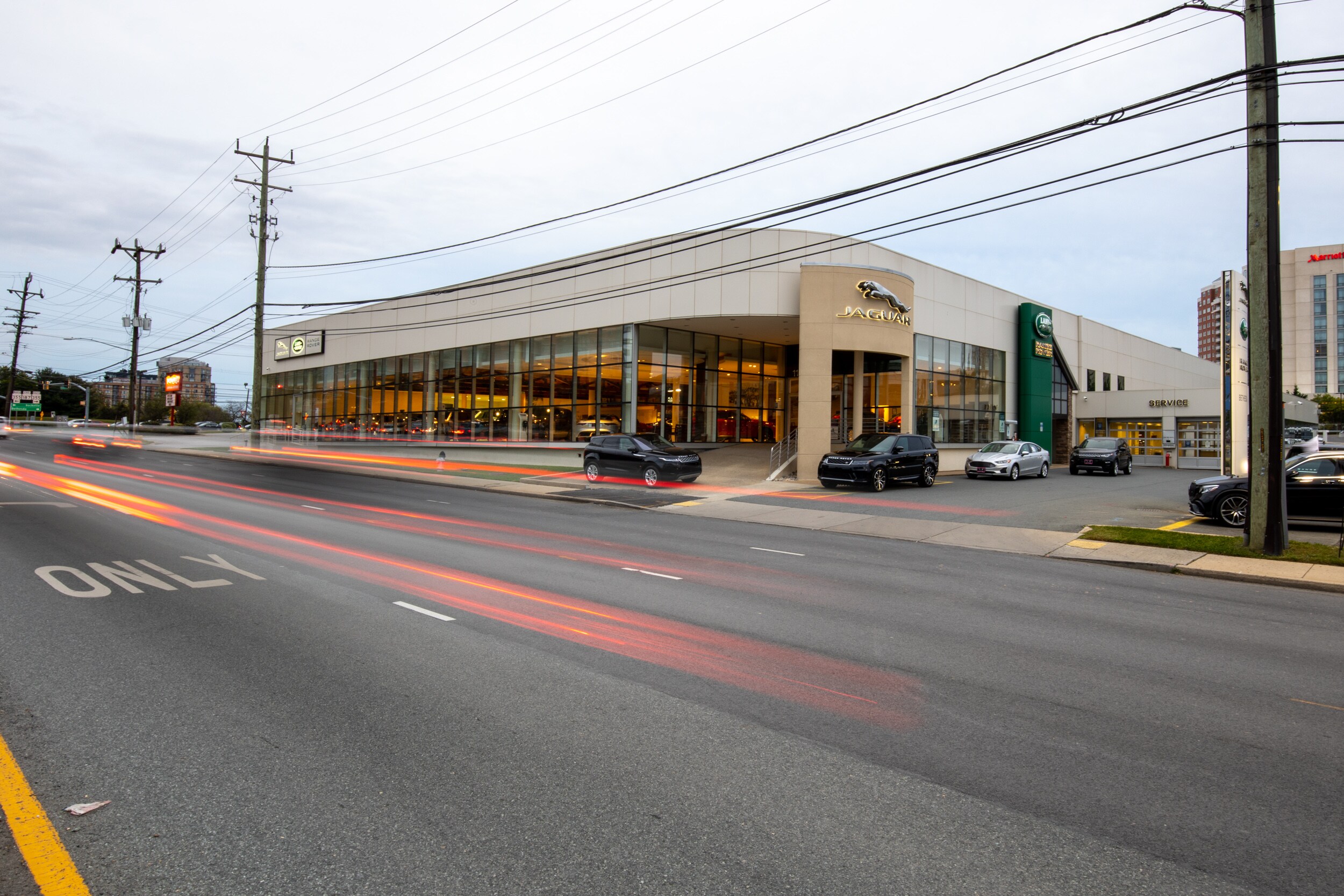 Exterior view of Land Rover Bethesda during the day