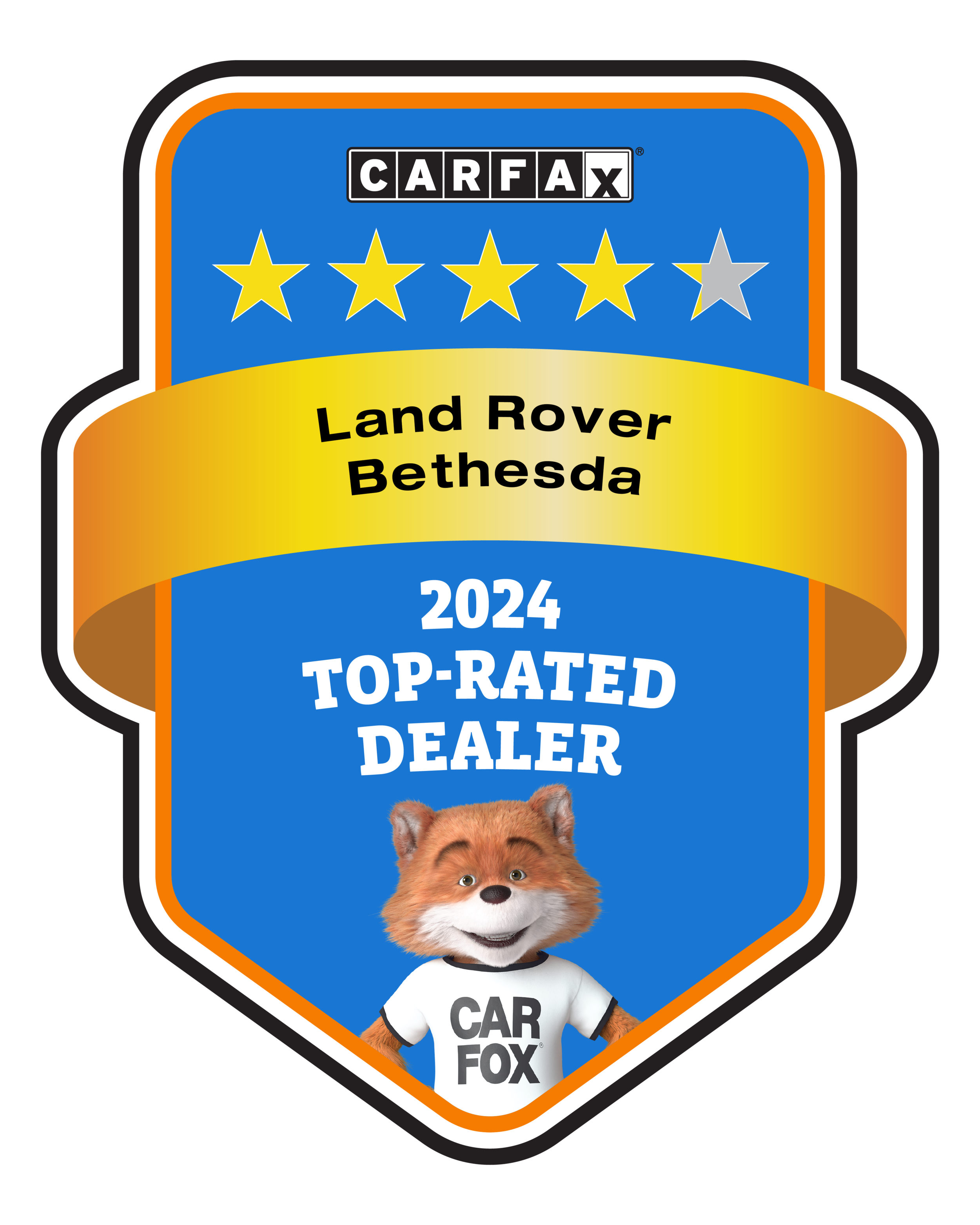 Land Rover Bethesda CARFAX Top-Rated Dealer badge
