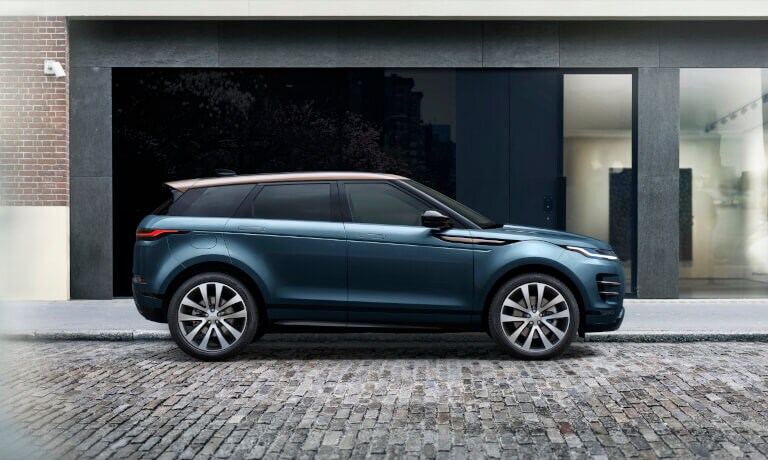 2026 Range Rover Evoque parked on brick road
