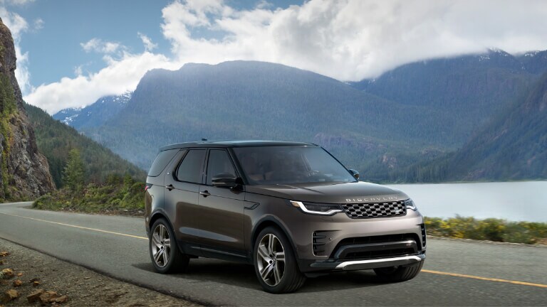 2024 Range Rover Evoque Exterior Driving Down Mountain Road