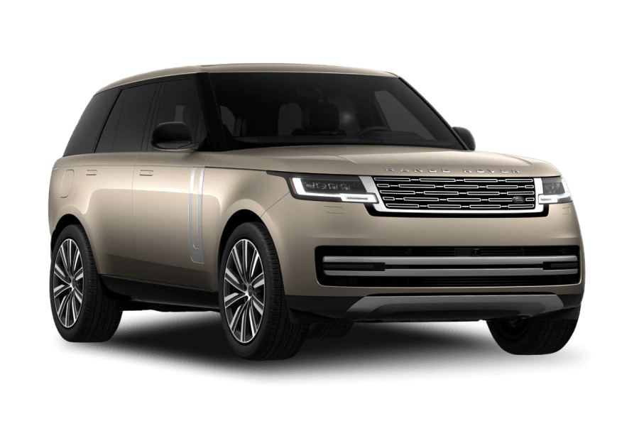 Range Rover Autobiography in Sunset Gold in three quarter angle.