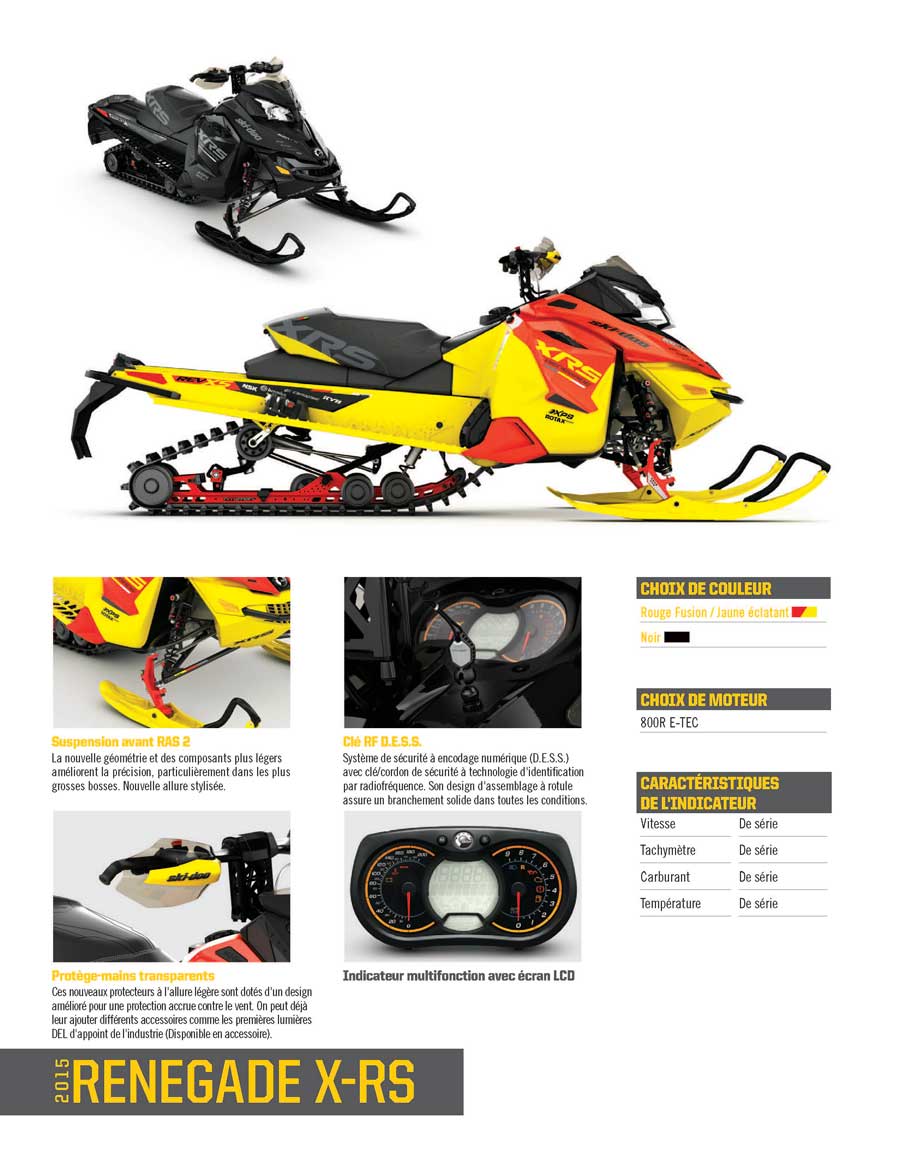 ... Renegade - Ski-Doo 2015 - Lapointe Sports - Joliette - Lanaudiere