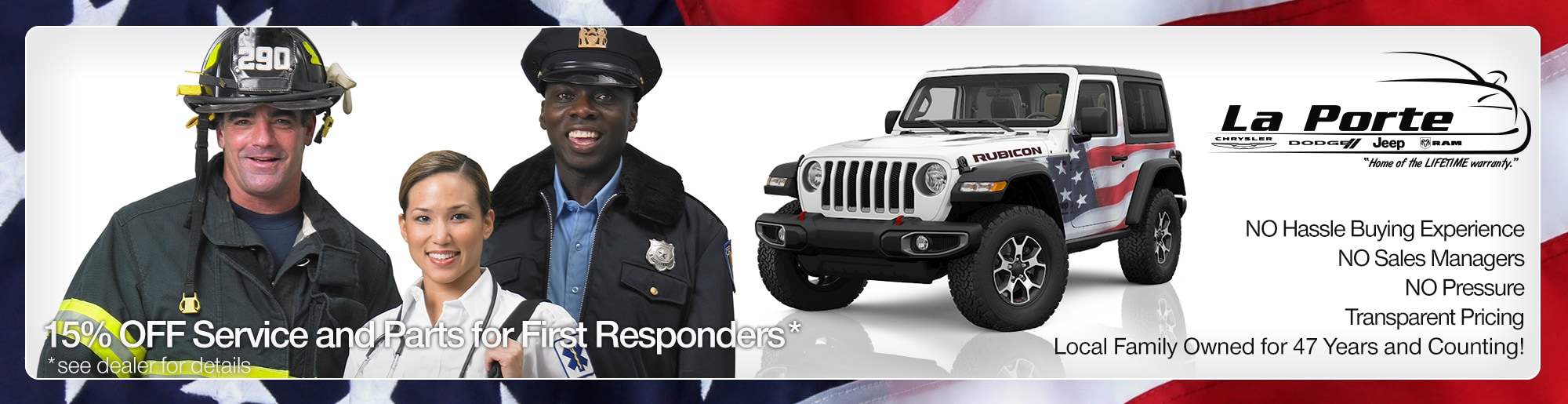 15% Off Service & Parts For Military Vets