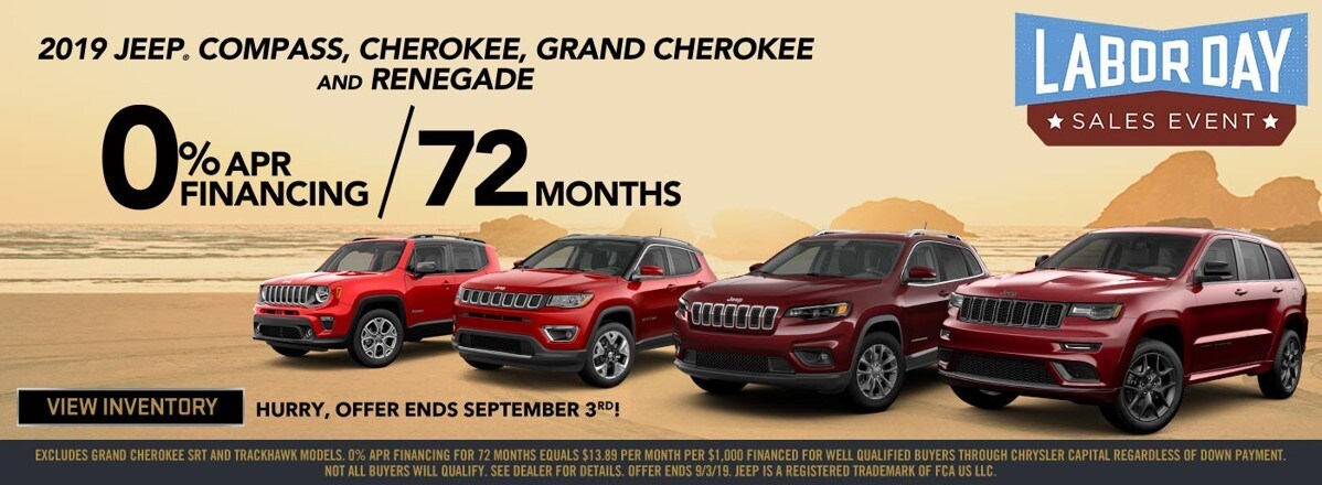 Get 0% Apr For 72 Months On Select Jeep Vehicles at Larry H. Miller Chrysler Jeep Dodge Ram Surprise