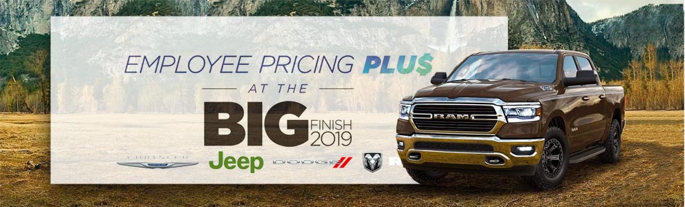 Employee Pricing Plus available now at Larry H. Miller Chrysler Jeep Dodge Ram Surprise