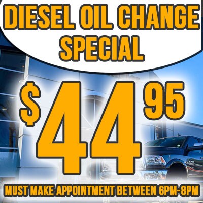 Avondale Dodge Express Hours Special Diesel Oil Change Coupon