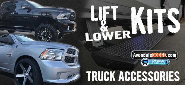 Avondale Dodge Ram Lift & Lower Kits | Truck Accessories Larry H. Miller Dodge Ram Avondale Truck Accessories and Lift & Lower Kits - Installed
