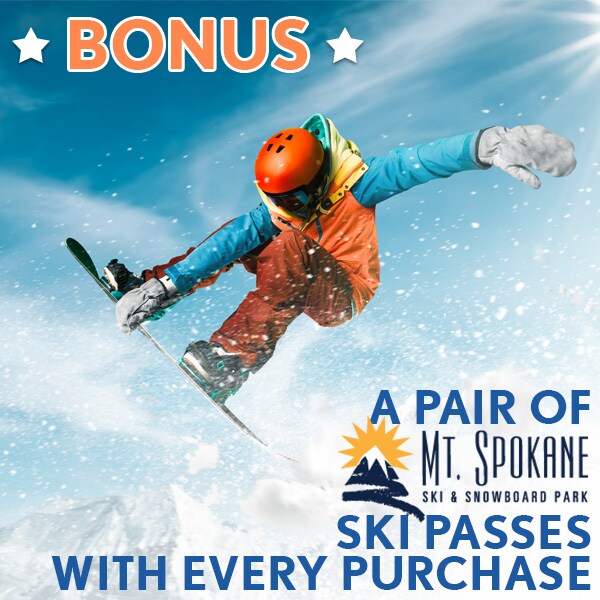Buy any pre-owned car for this event and get a pair of ski passes to Mt. Spokane!