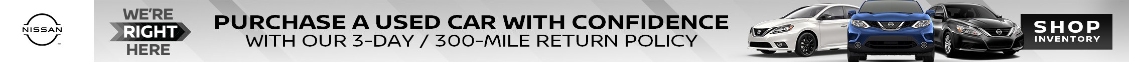 3 days or 300 miles you can return it