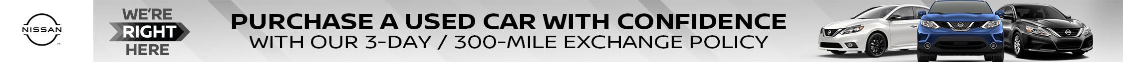 3 Day exchange policy for used cars
