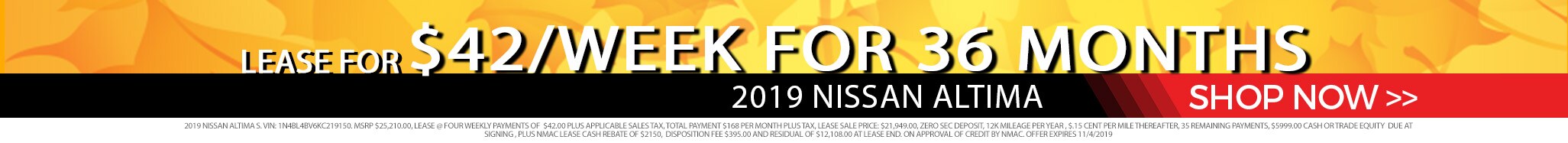 Test
Drive a New Nissan Altima Today Test Drive a New 2019 Nissan
Altima today at Larry H Miller Nissan San Bernardino