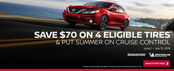 Cruise into Summer, Tire Savings Cruise into Summer, Tire Savings at Larry H. Miller Nissan Mesa