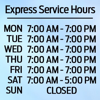 Ford Express Service Hours