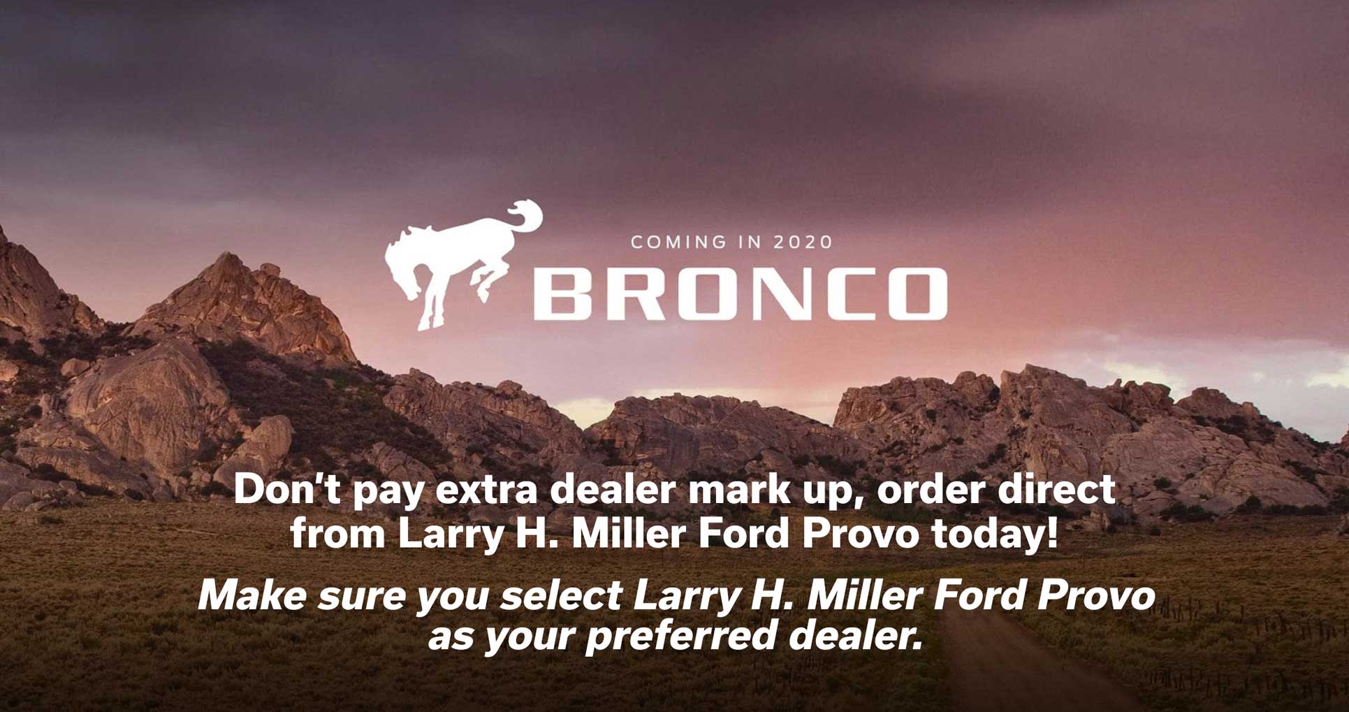 Order New Bronco in Provo UT