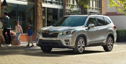 Subaru Forester Subaru Forester driving near people