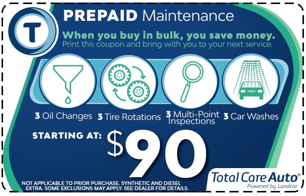 Prepaid Maintenance Coupon $90