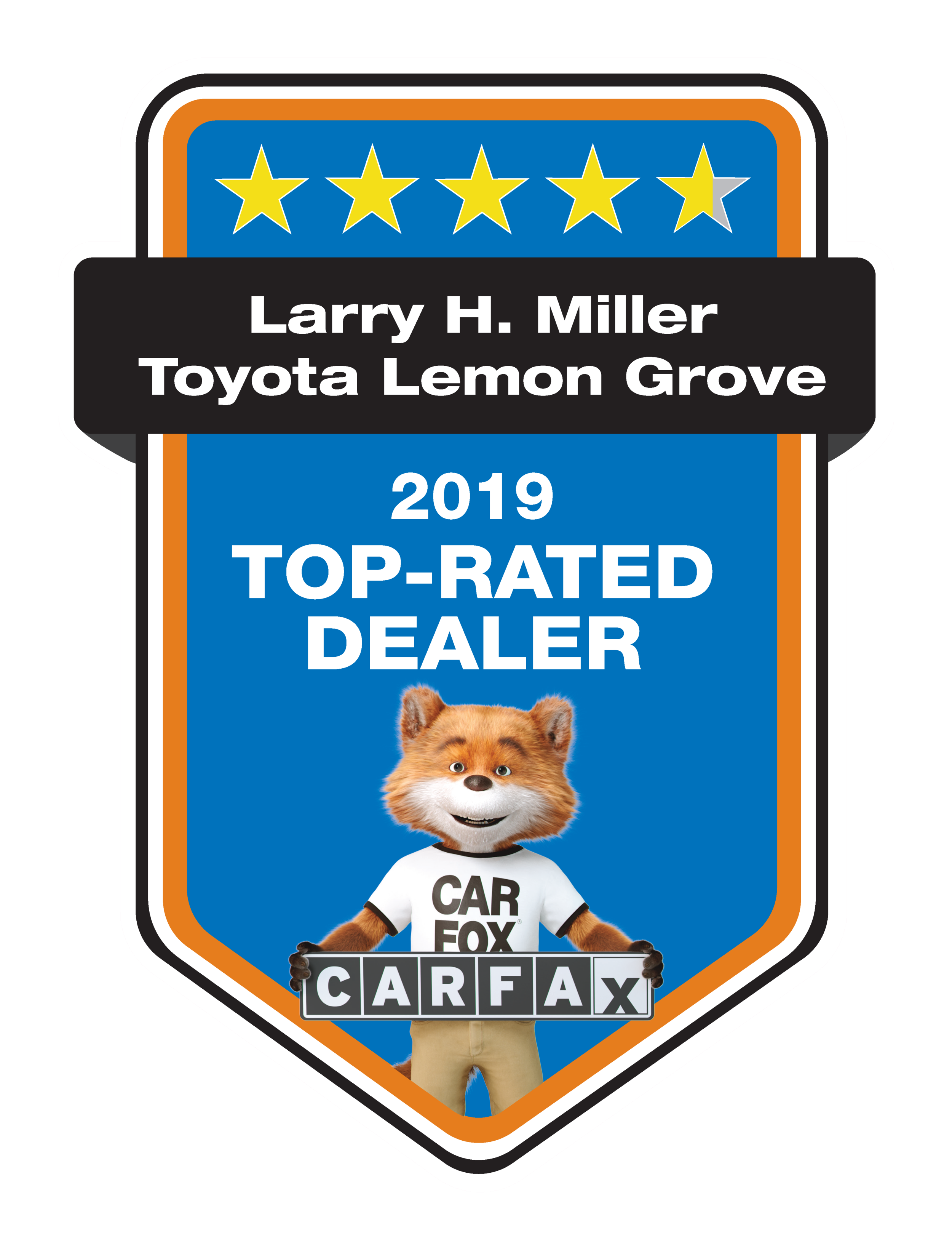 CarFax Top-Rated Dealer CarFax Top-Rated Dealer at Larry H Miller Toyota Lemon Grove