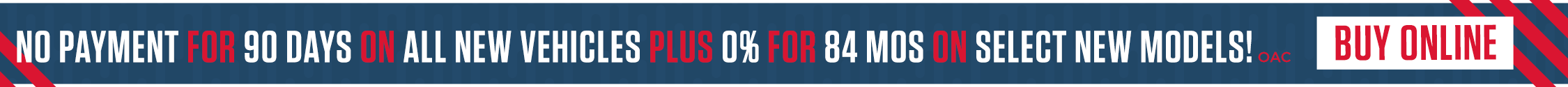 No payments 90 days plus 0% for 84 months