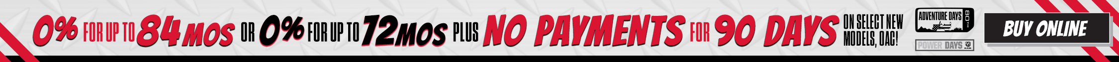 0% APR for 84 months 0% APR for 84 months