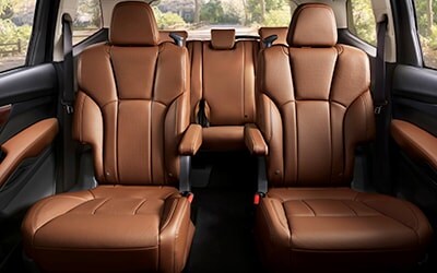 second row captain chairs in Subaru Ascent