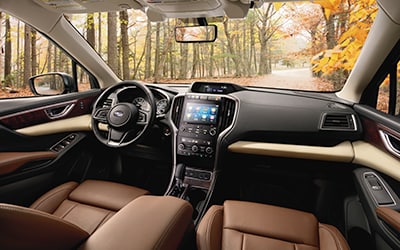 front cabin view Subaru Ascent