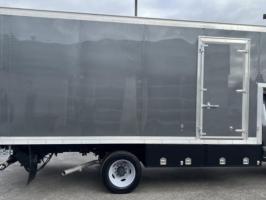 Custom box van side access door Ford commercial box truck Lasco Ford Fenton Michigan