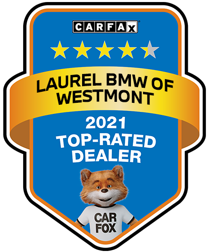 Laurel BMW of Westmont Recognized as a CARFAX Top-Rated Dealer 2021 CARFAX Top-Rated Dealer badge