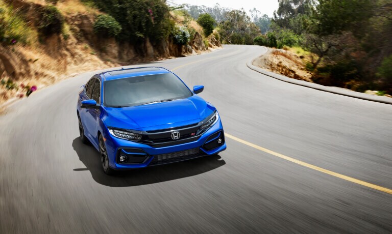 2021 Honda Civic driving a curve