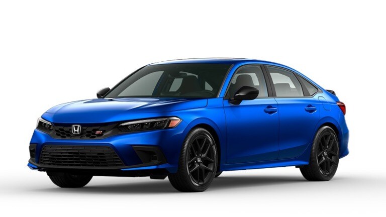 2022 Honda Civic Si in Aegean Blue Metallic exterior