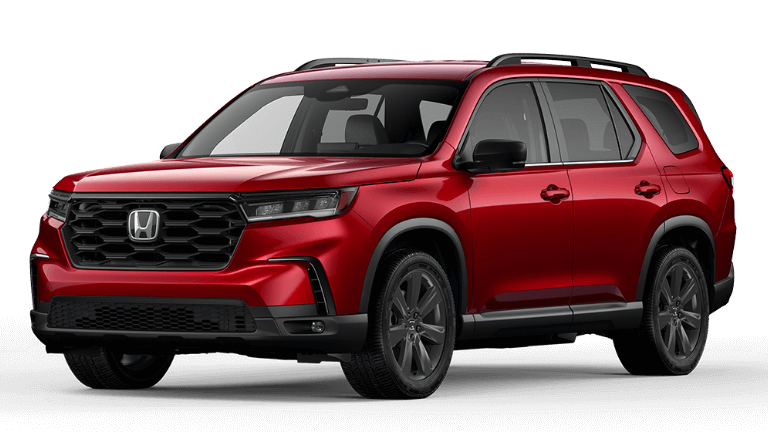 Honda Pilot Sport in Radiant Red Metallic exterior