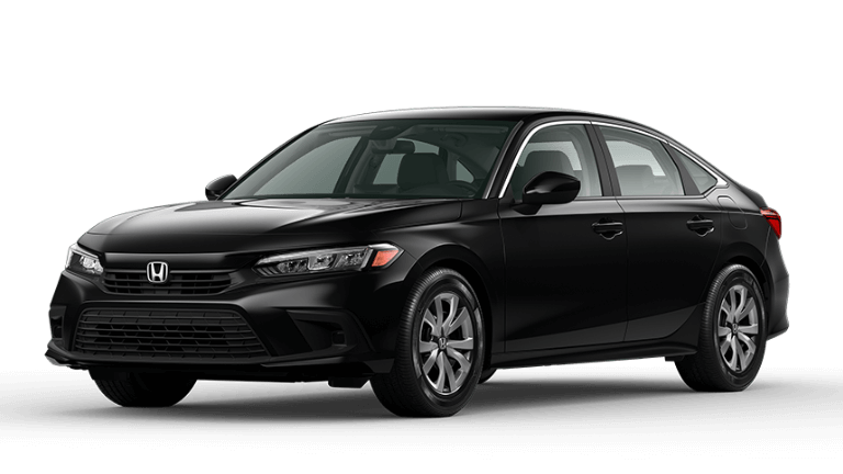2022 Honda Civic LX in Crystal Black Pearl exterior