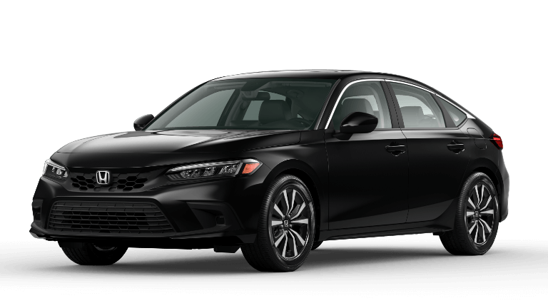 2022 Honda Civic Hatchback EX-L in Crystal Black exterior